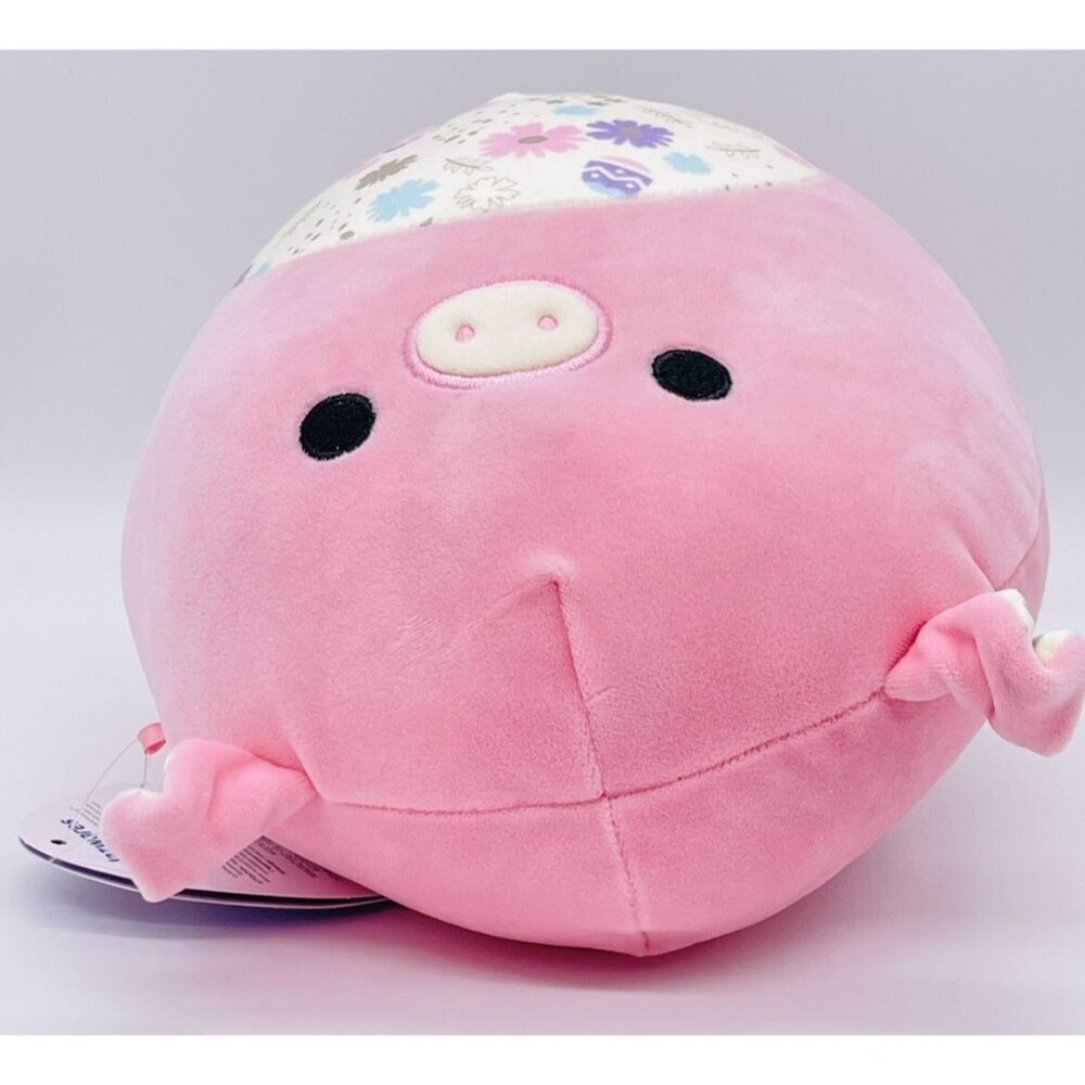 NWT Squishmallows Peter the Pig 8" Plush Stuffed Animal Easter Egg Floral Belly - Picture 4 of 7